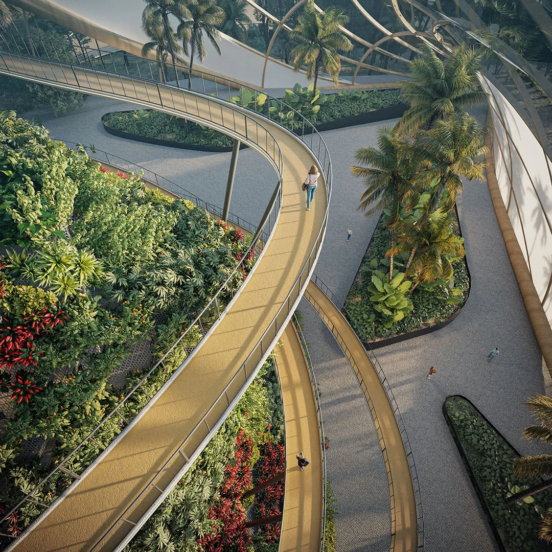 Vista interior del Bio Domo