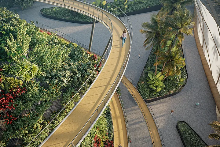 Vista interior del Bio Domo